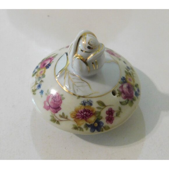Vintage 1940s Goldcastle Hostess China Teapot Floral Design Gold Trim Japan - Picture 9 of 16